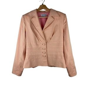 Kay Unger Pink Striped Women's Jacket